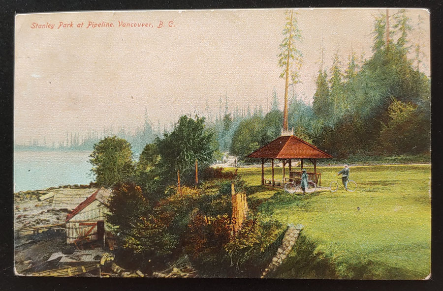 Heriot Bay, B.C. 13 Se 1907 1c Stanley Park Postcard