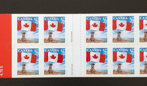 Canada #1700d Never Hinged Miscut Booklet Pane (10)