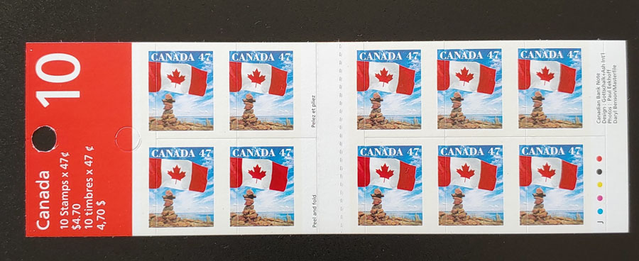 Canada #1700d Never Hinged Miscut Booklet Pane (10)