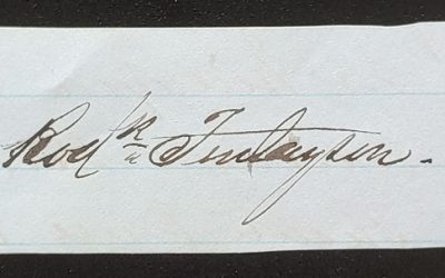 Roderick Finlayson Signature on piece