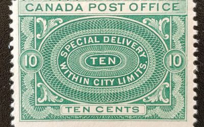 Canada #E1 Fine Never Hinged 1898 10c Special Delivery