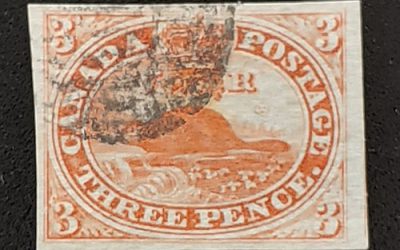 Canada #4 VF Used 3d Beaver
