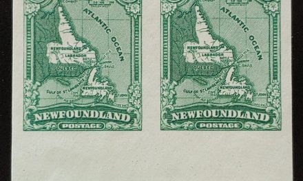 Newfoundland #163c VFNH 1929/31 1c Imperforate Pair