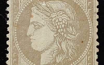 France #62 Mint 1872 30c, sml scrape, Buhler backstamp