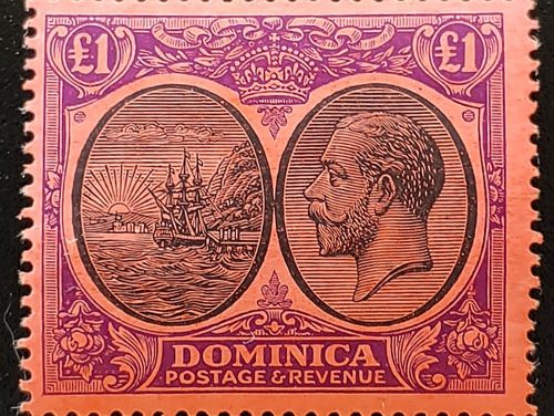 Dominica #85 Never Hinged 1923 George V Pound