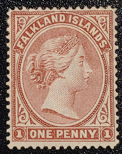 Falkland Islands #1 Mint part OG HR 1878 1d Claret US$850