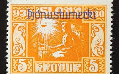 Iceland #O66 F/VF Mint 5K Official