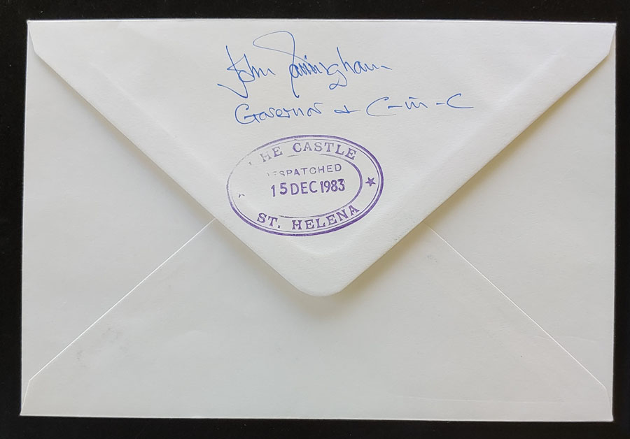 St. Helena #382-385 14 Ja 1983 Artist & Governor-signed FDC