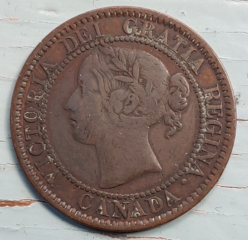 Province of Canada VG 1858 first Large Cent $110