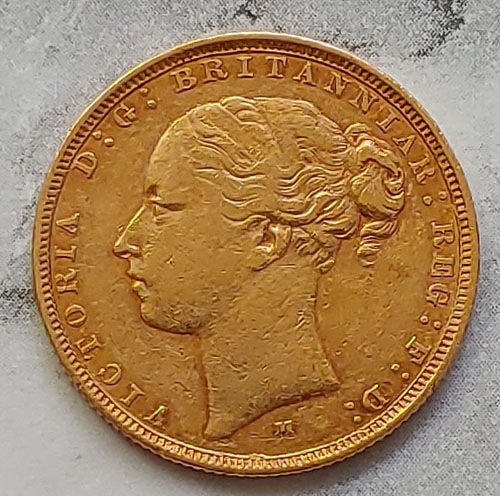 Australia XF 1882H Queen Victoria Gold Sovereign