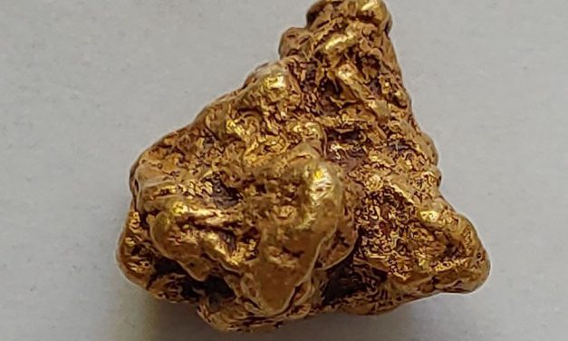 8.2gram natural Gold Nugget from Dawson City, Yukon