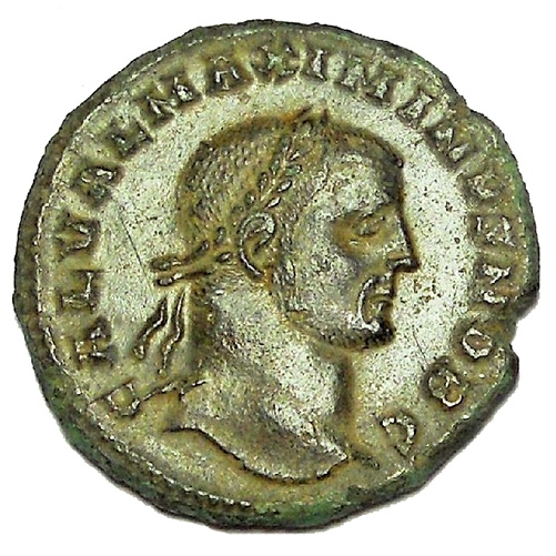 Galerius 305-311 AD 25mm 6gm AE Follis struck at Cyzicus