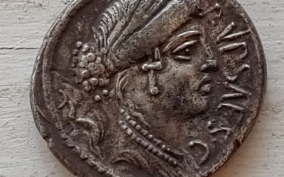 P. Plautius Hypsaeus 60 BC 3.58gm Roman Republic Silver Denarius