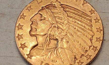 U.S.A. XF 1913S Indian Head $5 Gold Half Eagle .24187oz AGW