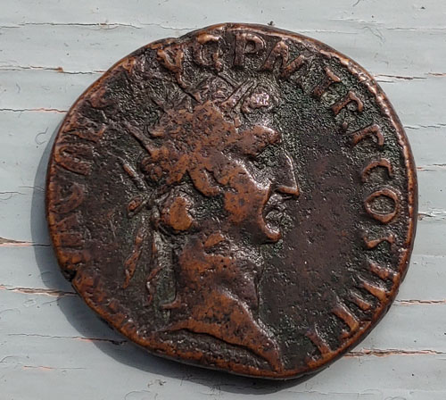 Nerva 96-98 AD 12gm AE Dupondius w/ Libertas etc
