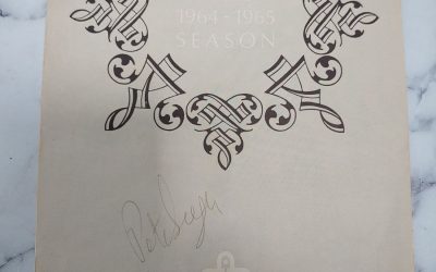 Pete Seeger twice Signed 1964 Montreal Program