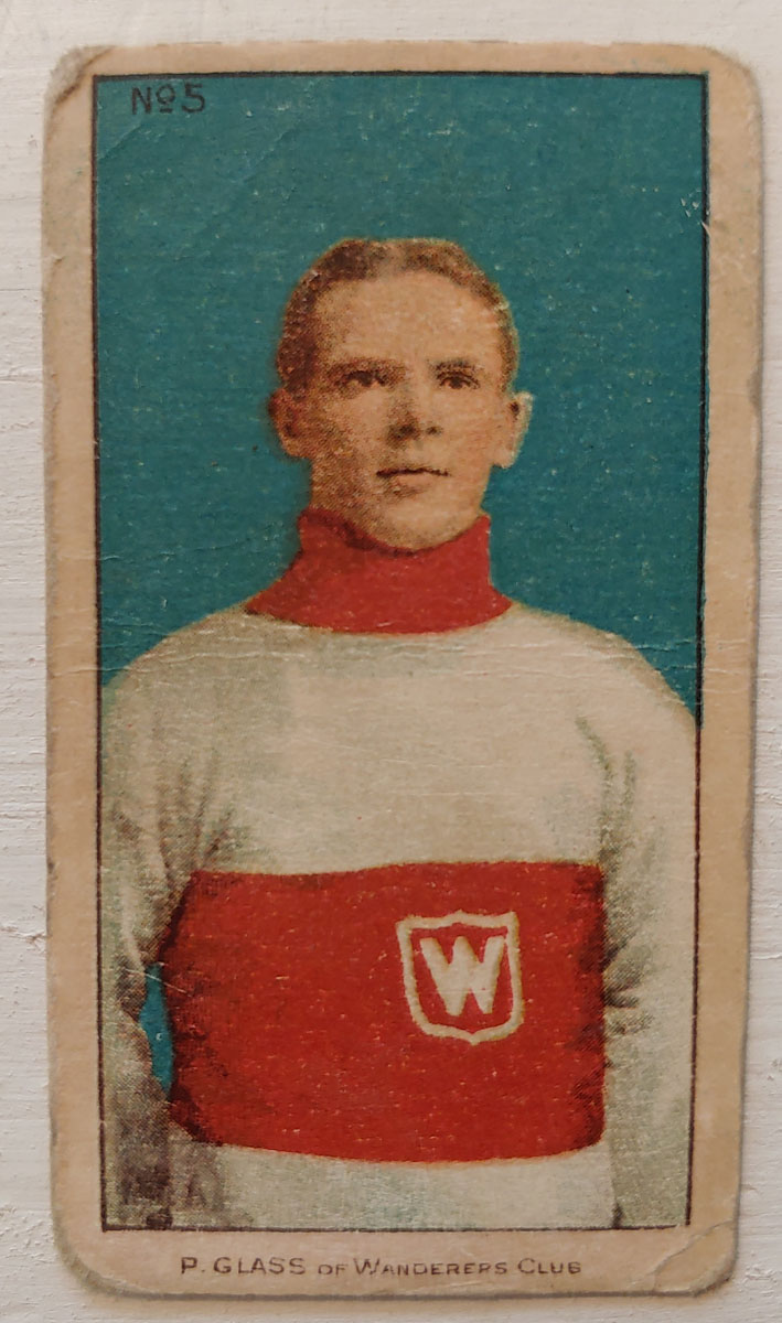 Frank Glass C-56 1910/11 #5 Rookie Hockey Card, rd corners