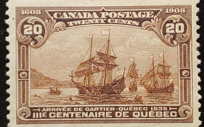 Canada #103 VF Mint 1908 20c Quebec Tercentenary
