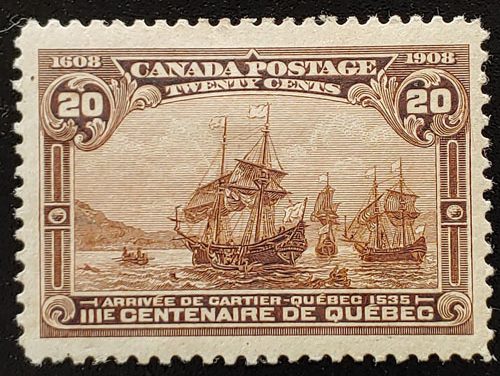 Canada #103 VF Mint 1908 20c Quebec Tercentenary
