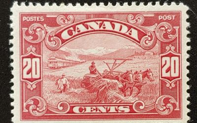 Canada #157 VF Mint 20c Harvest selected for centering