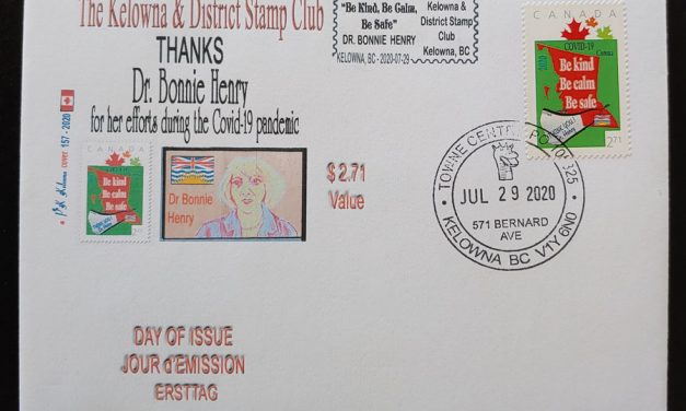 Canada 29 Jl 2020 $2.71 Bonnie Henry Airmail FDC #157