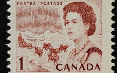 Canada #454f Never Hinged 1c Printed on the Gum Side