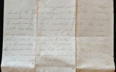 C.P.R. Survey Western Division 7 Se 1875 Marcus Smith letter home