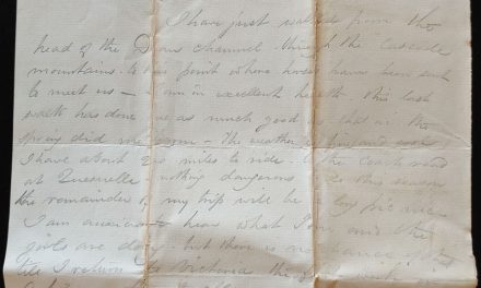 C.P.R. Survey Western Division 7 Se 1875 Marcus Smith letter home