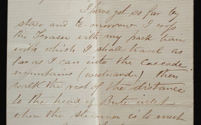 C.P.R. Survey Western Division 22 Jn 1875 Soda Creek Smith Letter