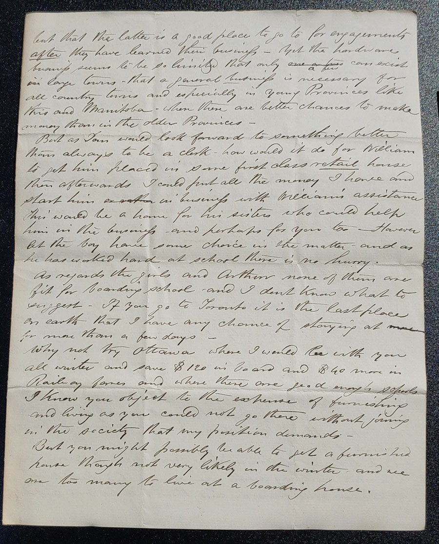 C.P.R. Survey Western Division Victoria 22 Au 1875 4 pg Smith Letter