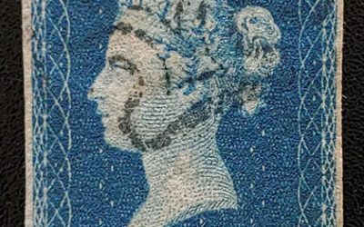 G.B. #2 F/VF black M/C Used 1840 2d Blue, sml flaws