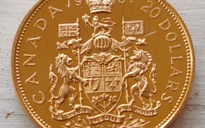 Canada Specimen 1967 single year type Gold $20 .5253oz AGW