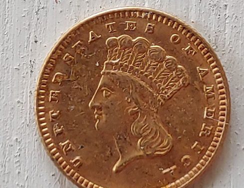 U.S.A. AU 1888 Indian Princess Gold $1 .04837oz AGW