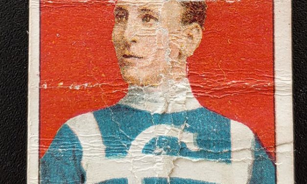 Ed Decary 1910/11 C-56 Rookie Hockey Card #13, faults