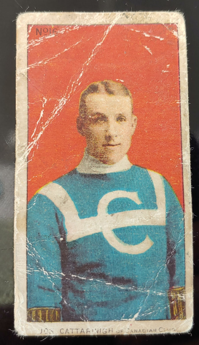 Jos Cattarinigh 1910/11 C-56 blank back #13 Rookie Card, faults