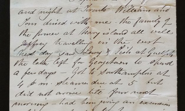 C.P.R. Office Engineer in Chief 28 July 1878 Marcus Smith letter to wife