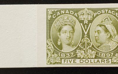 Canada #65P VF 1897 $5 Diamond Jubilee Plate Proof