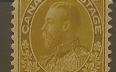 Canada #113c F/VF Mint HR 1914 7c Sage Green Admiral