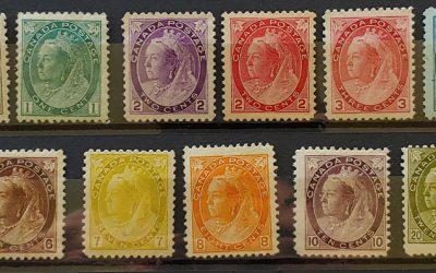 Canada #74-84 Fine+ Mint 1898/1902 QV Numeral Set (11)