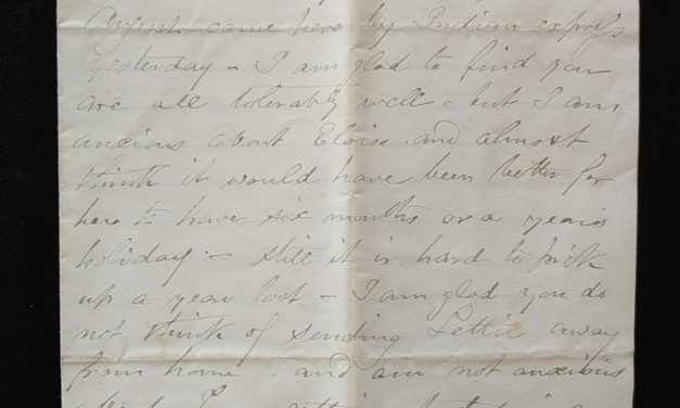 Blackwater 45 Miles NW of Quesnelle 23 Sep 1875 Marcus Smith letter