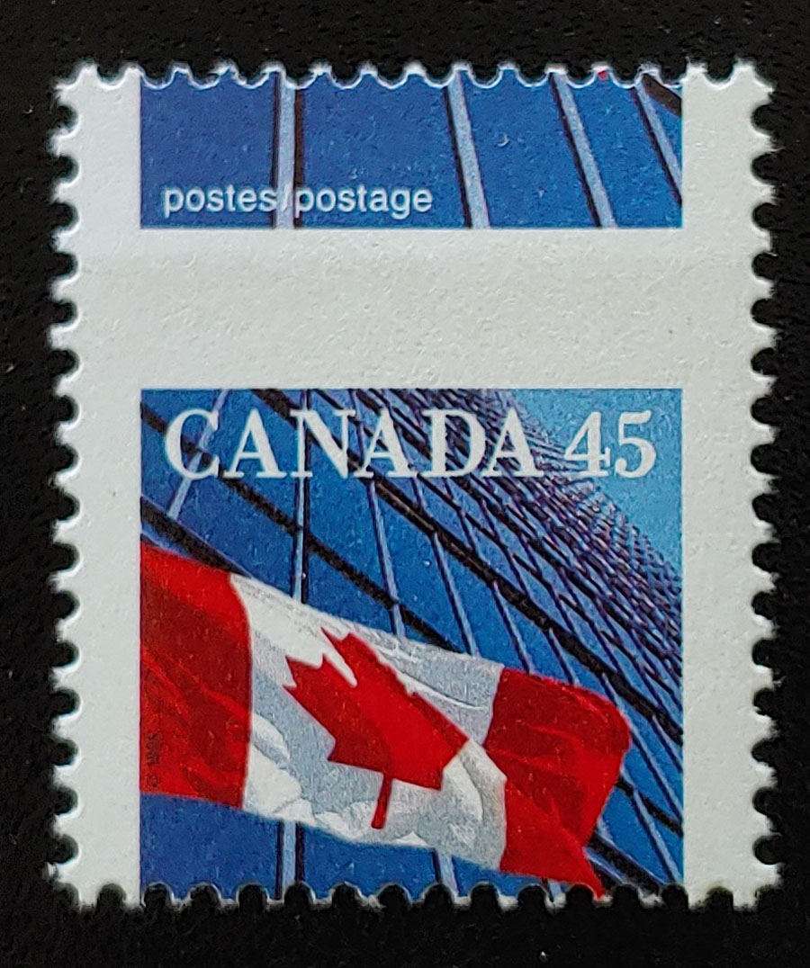 Canada #1361 Never Hinged 1995 45c Dramatic Misperf