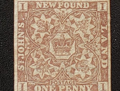 Newfoundland #15Aii VF Unused 1861/62 1d Watermarked