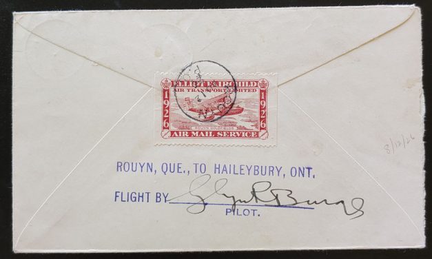 Elliot-Fairchild Air #CL10 12 Au 1926 27c pilot-signed Flight Cover