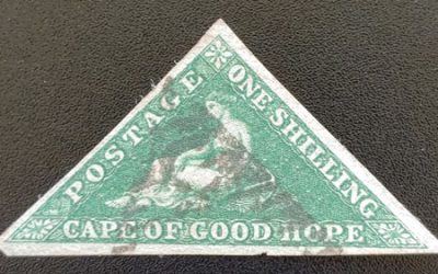Cape of Good Hope #6a VF Used 1855 1/- Triangle