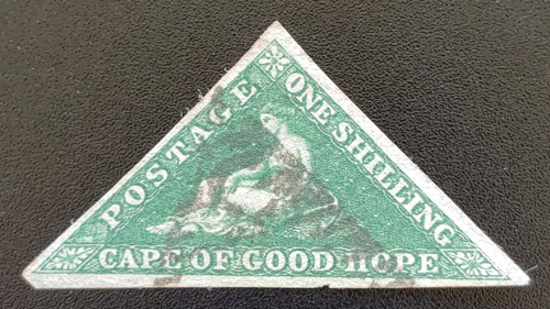 Cape of Good Hope #6a VF Used 1855 1/- Triangle