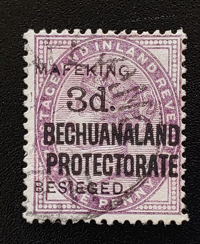 Cape of Good Hope #168 Fine Used 3d on 1d Mafeking Siege US$155