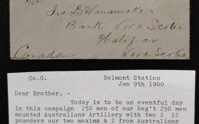 Boer War 11 Ja 1900 Orange River 1d Cdn Contingent Letter Card