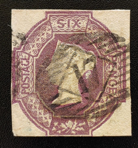 G.B. #7b F/VF Used 6d Deep Violet US$4250