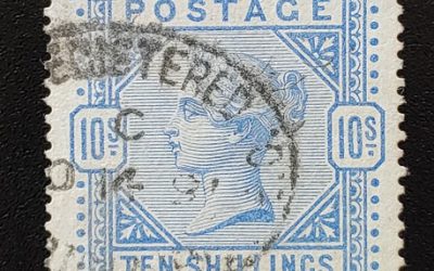 G.B. #149 VF Used 10/- Queen Victoria