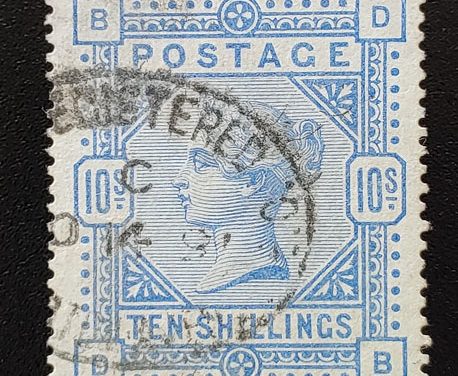 G.B. #149 VF Used 10/- Queen Victoria